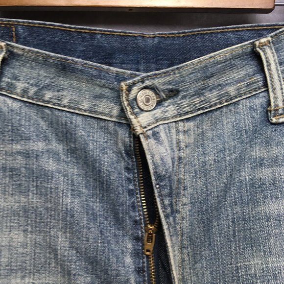 Levis 569 Mens Denim Shorts size 36 Relaxed Straight Fit Blue Jean 100% Cotton - Picture 7 of 11